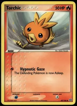 Torchic 69/106 Common Emerald LP Pokemon Card - Image 1