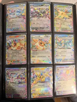 9 Card Eeveelution EX Complete Set NM Prismatic Evolutions Umbreon Eevee English - Image 1