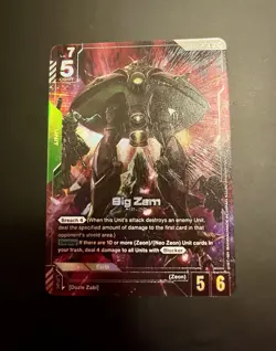 Big Zam GD01-027 R+ Alt Art Gundam Card Game Newtype Rising NM - Image 2