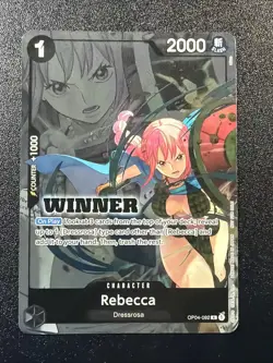 Rebecca (Winner Pack 2025 Vol. 2) OP04-092 R Foil One Piece Promotion Cards V - Image 1