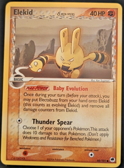 Elekid 48/101 EX Dragon Frontiers 2006 Common Pokemon Card LP - Image 1