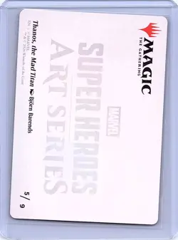 Thanos, the Mad Titan Art Card (/9) S Art Series: Marvel Super Heroes 5 NM - Image 2
