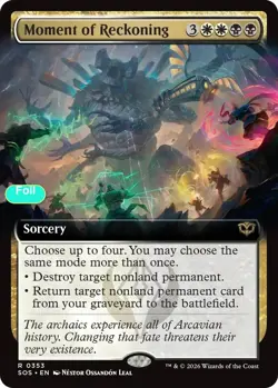 Moment of Reckoning (Extended Art) - Foil - SOS - 353 NM/LP - Image 1