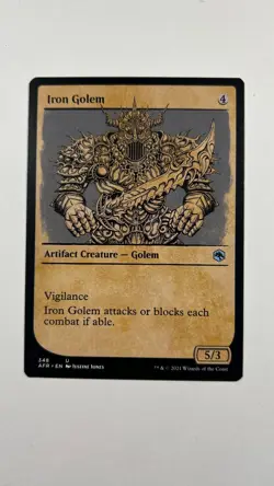MTG Adventures in the Forgotten Realms Iron Golem Showcase #348 - Image 1
