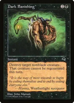 X 1 Dark Banishing NM Tempest MTG Magic The Gathering - Image 1