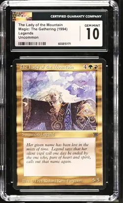 THE LADY OF THE MOUNTAIN Legends CGC 10 Gem Mint Vintage MTG RKF [Nostalgium] - Image 1