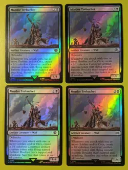 FOIL Mordor Trebuchet x4 The Lord of the Rings: Tales of Middle-Earth 4x MTG - Image 1