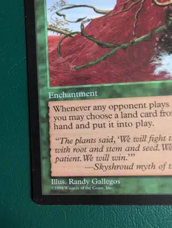 Burgeoning MTG Stronghold Rare 1998 Green Enchantment LP+/NM- Vintage Magic - Image 4