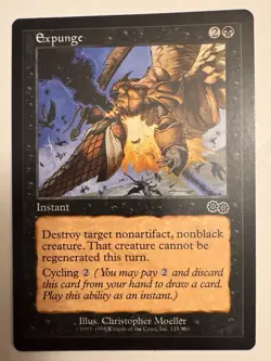 Magic the Gathering MTG Expunge (135) Urza's Saga LP - Image 1