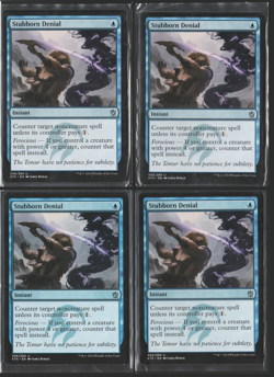 Stubborn Denial Playset (4x) LP - Khans of Tarkir (KTK) - MTG Uncommon - 056/269 - Image 1