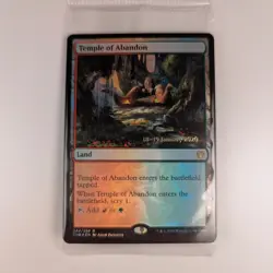 Temple of Abandon - Prerelease Sealed Foil Rare - Theros Beyond Death - Image 1