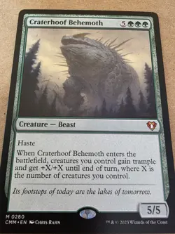 Craterhoof Behemoth - #280 Regular - Commander Masters - Mtg - Image 1