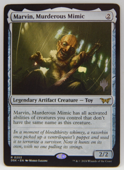 MTG - Duskmourn House of Horror Promo #0253 - MARVIN, MURDEROUS MIMIC - Image 1
