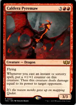 Caldera Pyremaw - R - Creature - Dragon - Normal - Commander: Tarkir: Dragonstor - Image 1