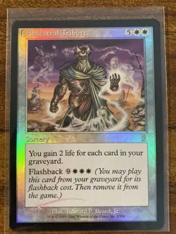 MTG✨ANCESTRAL TRIBUTE FOIL ✨Odyssey MINT RARE Sorcery 2001 E Beard Art UNPLAYED - Image 1