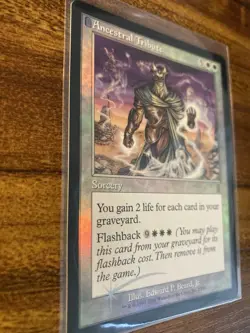 MTG✨ANCESTRAL TRIBUTE FOIL ✨Odyssey MINT RARE Sorcery 2001 E Beard Art UNPLAYED - Image 3