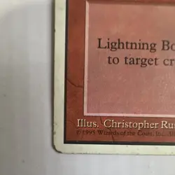 Wizards of the Coast Lightning Bolt MTG 4th Ed Common Instant Regular Eng 226 - Image 2