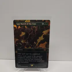Wizards of the Coast Last March of the Ents Borderless Foil LOTR 418 Mythic Gre… - Image 1