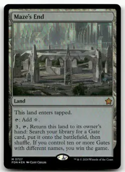 Maze's End #727 (Foil) (NM) Foundations FDN Magic MTG - Image 1