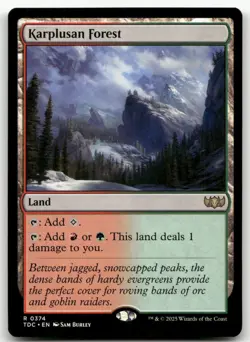 Karplusan Forest #374 (NM) Tarkir Dragonstorm TDC Magic MTG - Image 1