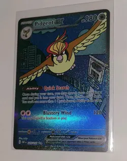 Pidgeot ex 225/197 Special Illustration Rare Obsidian Flames Pokemon Card NM - Image 2