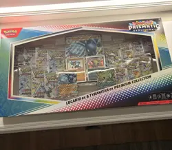 Pokemon TCG Prismatic Evolutions Lucario ex & Tyranitar ex Premium Collection - Image 1