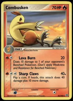 Combusken 25/106 Uncommon Emerald LP Pokemon Card - Image 1