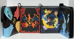 Lot Of 4 Card Binder for Pokemon Cards, Fits 400 Cards w/ 50 Removable Sleeve - Image 1