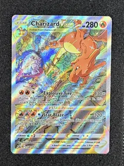 Pokemon TCG Charizard VSTAR SWSH262 Holo Black Star Promo - Image 1