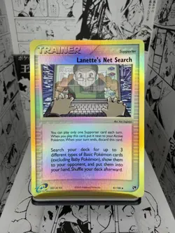 Vintage Pokemon Lanette's Net Search 87/100 Sandstorm Reverse Holo E-Reader Card - Image 1