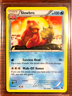 Slowbro Regular Uncommon #20|BGS NM-MT 8|2016 XY Breakpoint|Pokemon TCG|Mislabel - Image 2