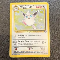 Wizards Pokemon TCG Wigglytuff Jungle 16/64 Holo Rare English Unlimited 80HP - Image 1