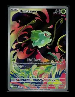 Pokemon Bulbasaur 133/132 IR Holo ME01: Mega Evolution NM - Image 1