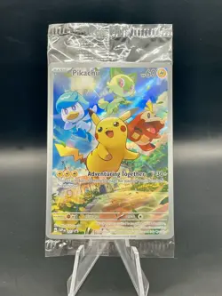 Pikachu SVP 027 Paldea Evolved Black Star Promo Full Art Pokemon **SEALED** - Image 1