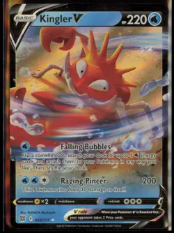 KINGLER V 028/172 HOLO V RARE BRILLIANT STARS POKEMON NM - Image 1