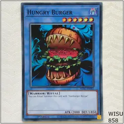 Hungry Burger - WISU-EN041 - Super Rare 1st Edition Yugioh - Image 1