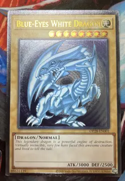 Yu-Gi-Oh! Blue-Eyes White Dragon OP28-EN001 ** Ultimate Rare * Pack Fresh - Image 2