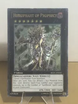 Yugioh Hierophant of Prophecy REDU-EN045 Ultimate Rare 1st Ed LP - Image 1
