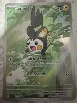 Emolga 112/086 Holo Illustration Rare Black Bolt Pokemon Near Mint - Image 1