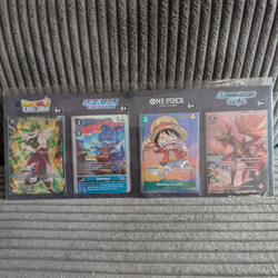 Gen Con 2023 Bandai Promo Sheet Intact Uncut One Piece Luffy P-037 Digimon - Image 1