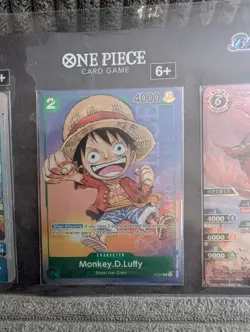 Gen Con 2023 Bandai Promo Sheet Intact Uncut One Piece Luffy P-037 Digimon - Image 2