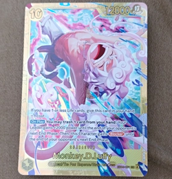 Bandai One Piece CCG Monkey D. Luffy EB04-061 Secret Rare Alt Art Foil 12000 - Image 1