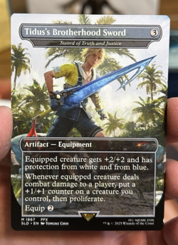 MTG Final Fantasy Secret Lair - Tidus's Brotherhood Sword NON-FOIL LP - Image 1