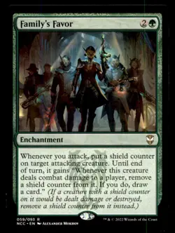 MTG Family's Favor LP Light Play New Capenna [685] - Image 1