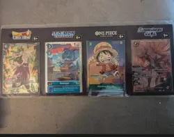 Gen Con 2023 Bandai Promo Sheet Intact Uncut One Piece Luffy P-037 Digimon - Image 1