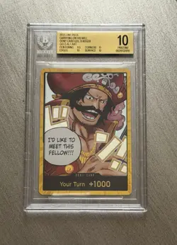 BGS 10 PRISTINE DON!! Gol.D.Roger GOLD - One Piece Carrying on His Will OP13 - Image 1