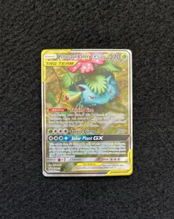 Pokemon Venusaur and Snivy GX SM229 Pokemon TCG Tag Team Black Star Promo - Image 1