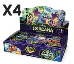 Disney TCG Damaged Lorcana Attack of the Vine Factory Sealed Booster Box Case 4 - Image 1