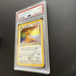 1999 POKEMON FOSSIL 1ST EDITION #4 DRAGONITE-HOLO PSA 9 - Image 3