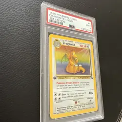 1999 POKEMON FOSSIL 1ST EDITION #4 DRAGONITE-HOLO PSA 9 - Image 4